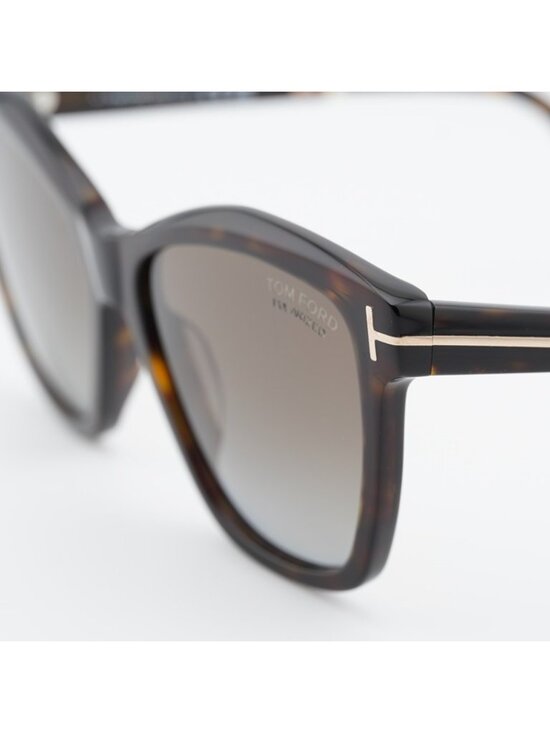 Tom Ford Lucia FT1087 52H Sunglasses Havana Cat Eye Frame, Brown Polarized Lens main image 7